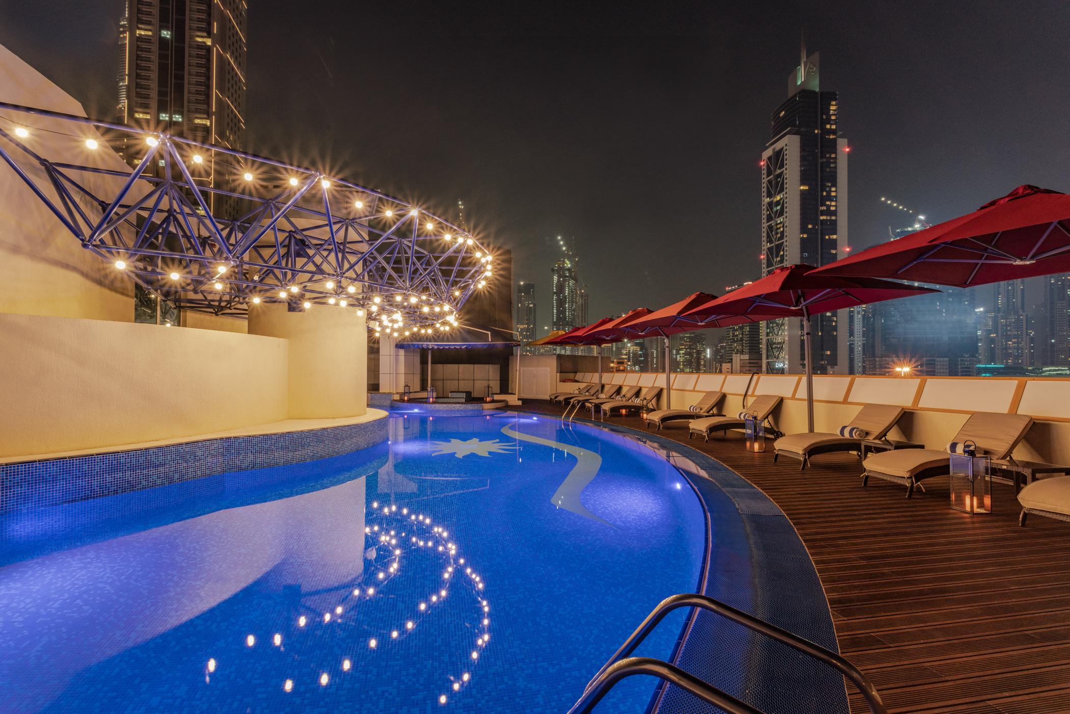Leva Hotel Mazaya Centre Dubai Bagian luar foto